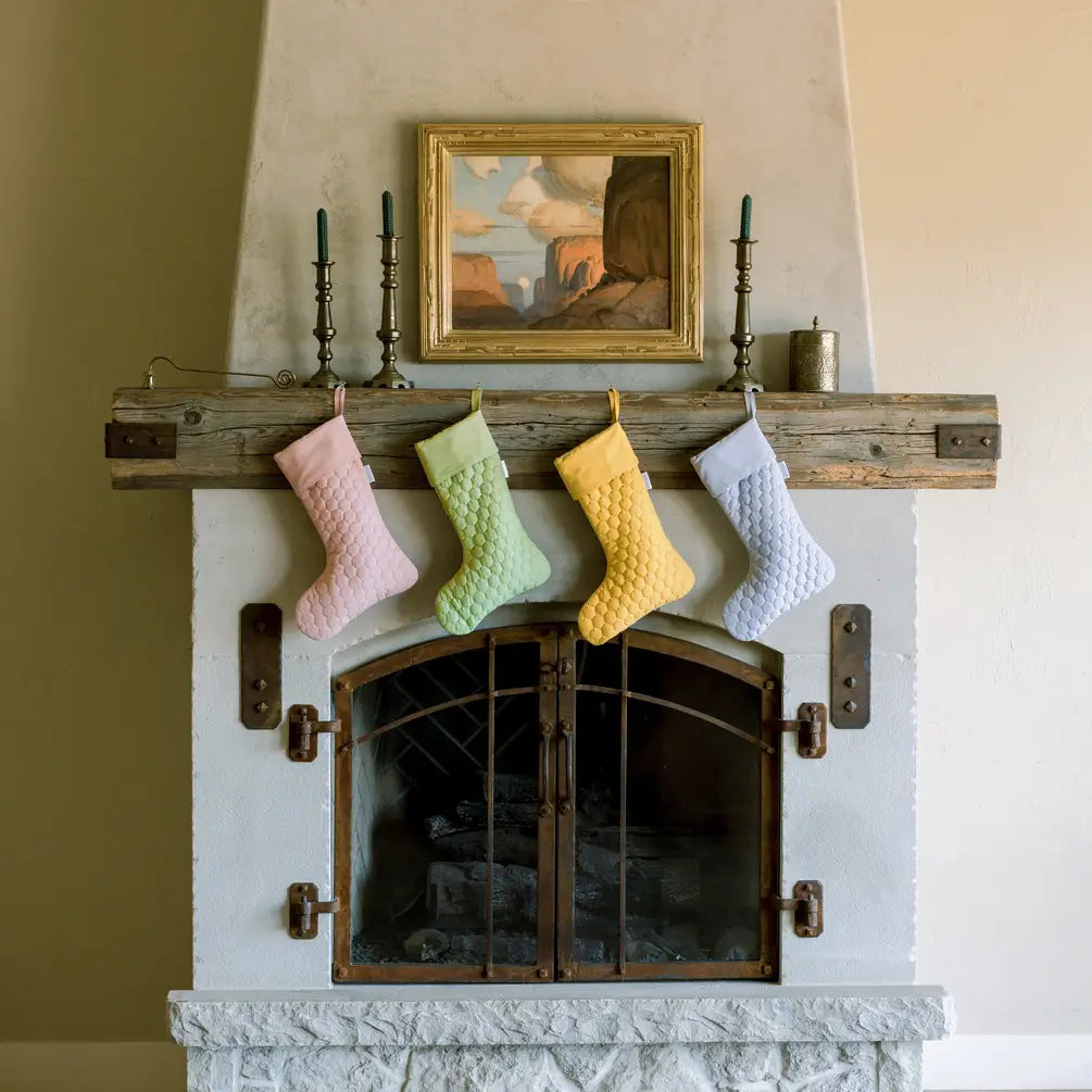 Holiday stockings, festive and decorative, perfect for Christmas and seasonal gifting, made from eco-friendly materials