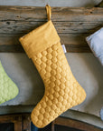 Save the Bees inspired holiday stockings with hexagon design, eco-friendly, bee-themed for Christmas, perfect for gifting and supporting pollinator conservation.
