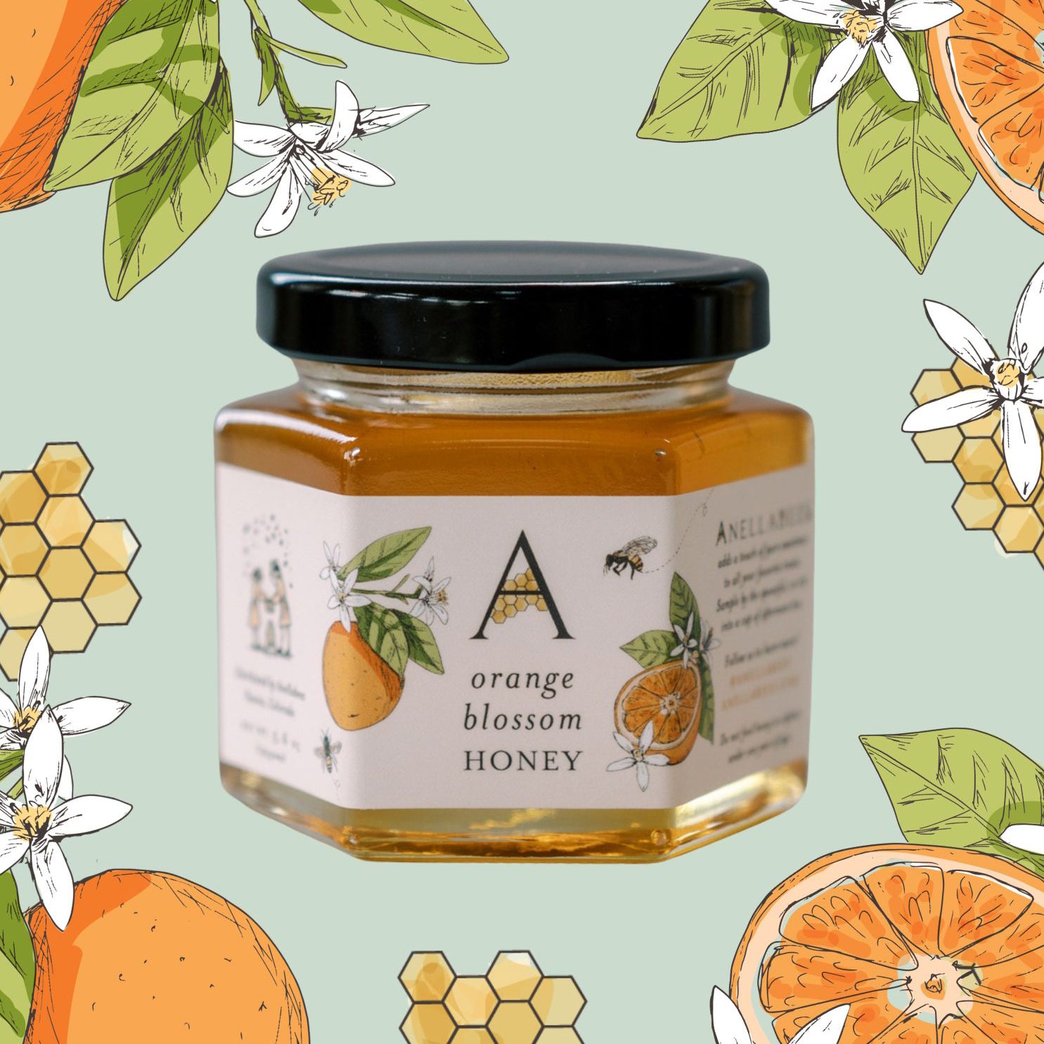 Buy Orange Blossom Honey - 5.6oz Jar of Pure Honey – Anellabees