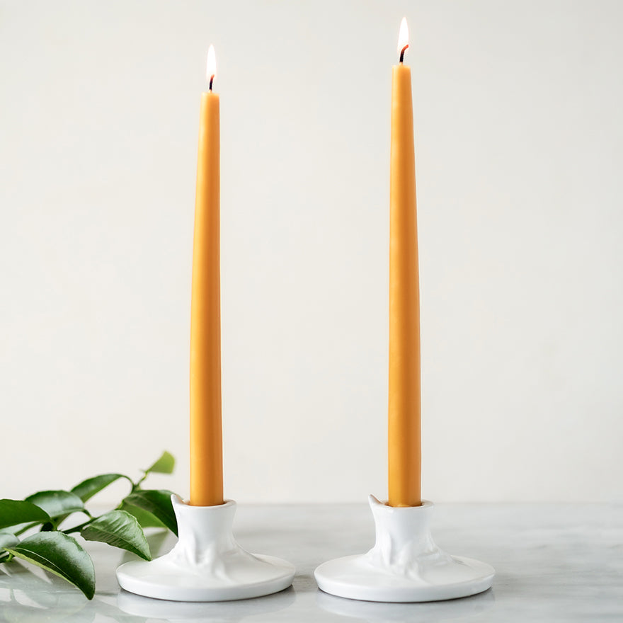 100% fashion Pure Beeswax Taper Candle