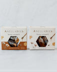 Organic honey caramel in clear packaging, Rich honey caramel treat in packaging