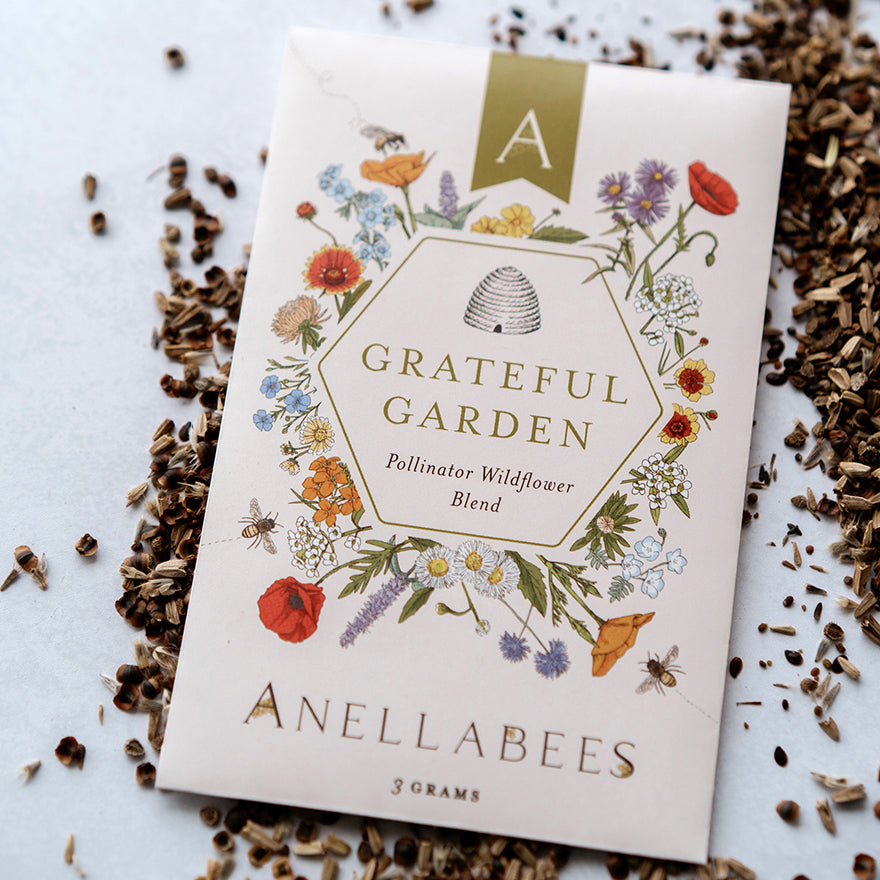 Wildflower garden seeds for bees, support pollinators with eco-friendly plants, perfect for creating a bee-friendly habitat and sustainable gardening.