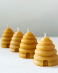 Hand-poured beeswax votive candles, natural, eco-friendly, made from 100% pure beeswax, non-toxic and sustainable, and proudly made in the USA.