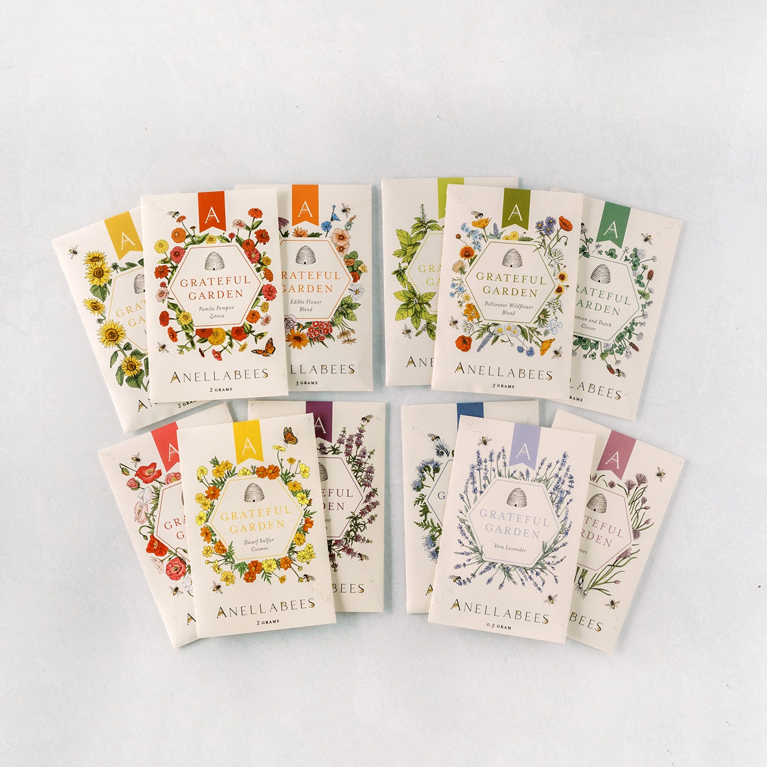 seeds for bee garden Pollinator Wildflower Seeds for Healthy Ecosystems 12 Pack Pollinator Garden Seed Collection