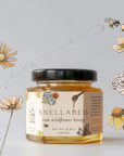 Raw wildflower honey, locally sourced from Colorado, 100% natural and pure, sustainably harvested, perfect for sweetening drinks and gifting.